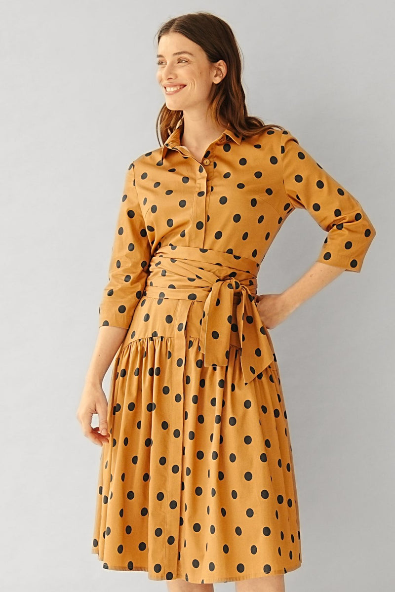 Polka Dot Shirtdress