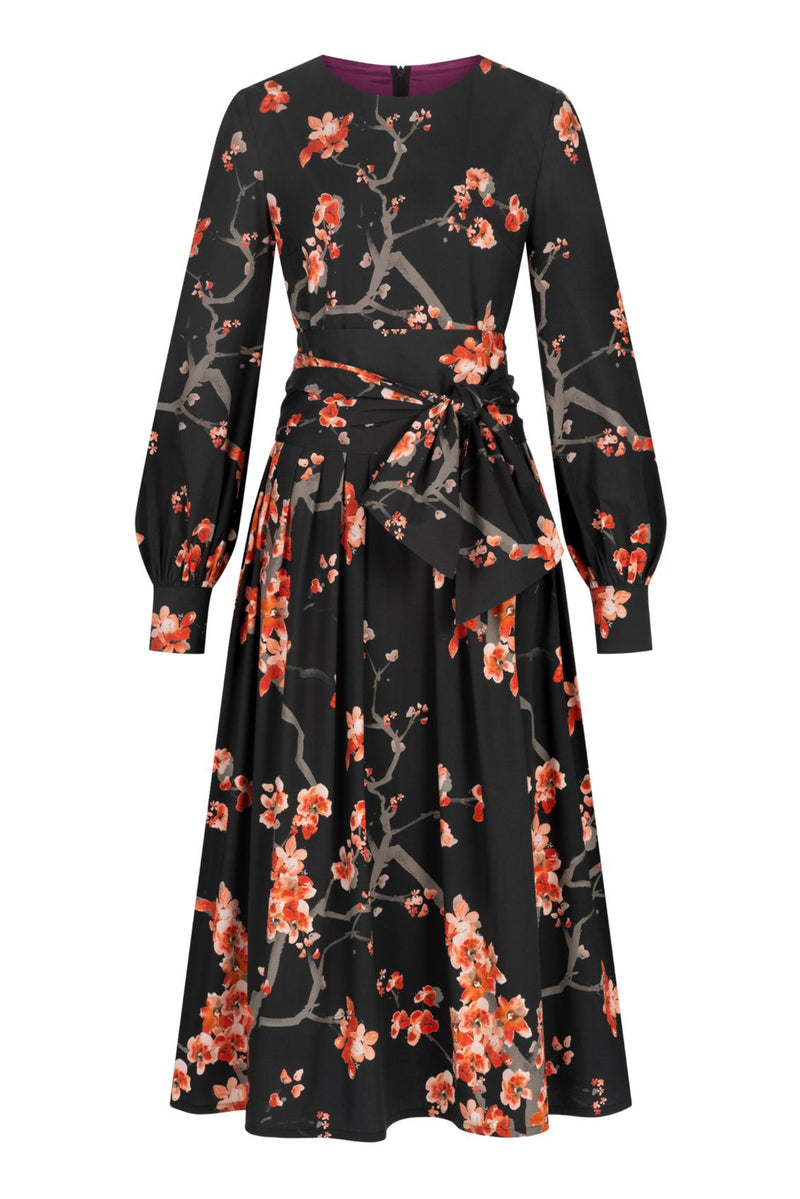 Cherry Blossom Print Dress Marianna Deri