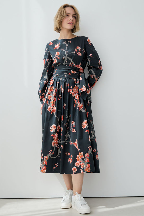 Cherry Blossom Print Dress