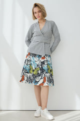 Butterfly Print Skirt