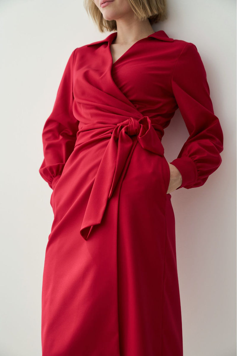 Red Wrap Dress