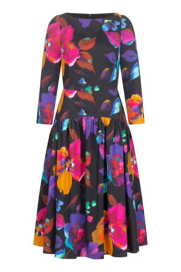 Drop-Waist Kleid Blumen - Marianna Déri