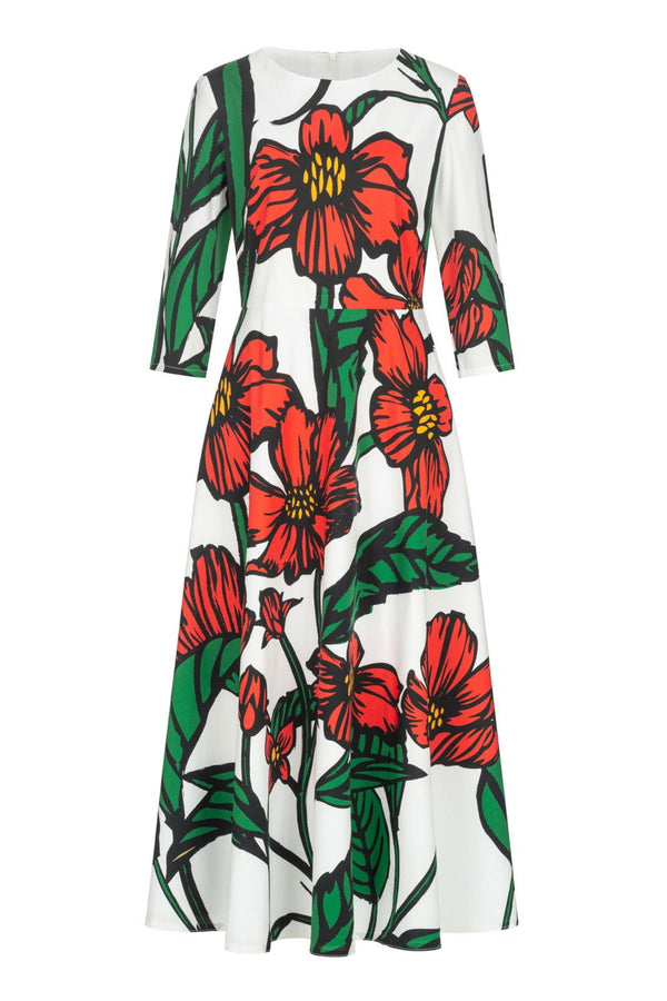 Maxikleid mit Blumen-Print - Marianna Déri