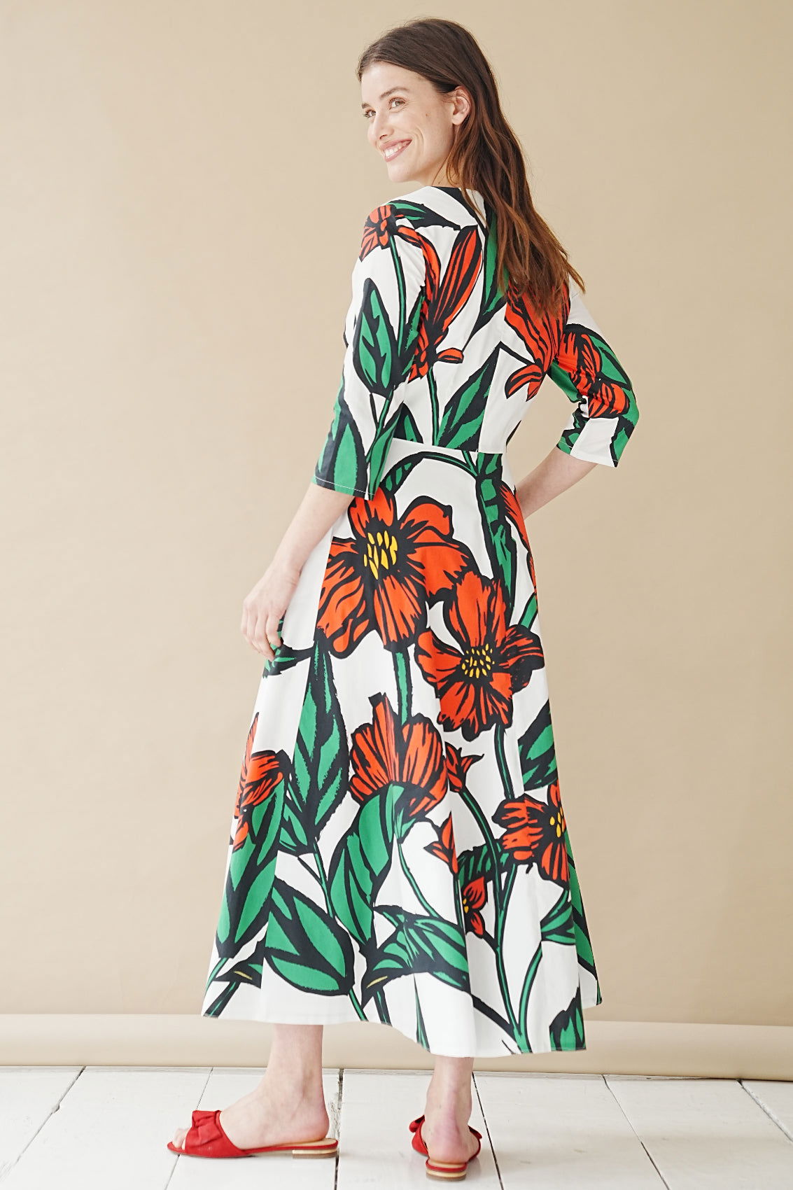 Maxikleid mit Blumen-Print - Marianna Déri