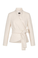 Wickel-Jacke Creme - Marianna Déri