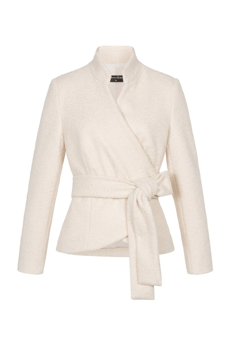 Wickel-Jacke Creme - Marianna Déri