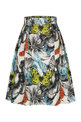 Butterfly Print Skirt