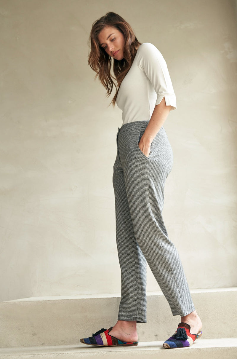 Boiled Wool Jersey Carrot Pant | EILEEN FISHER