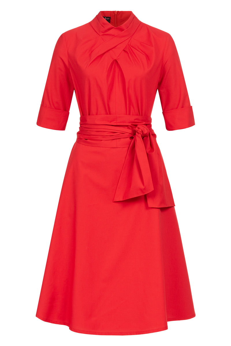 Marianna Déri Dress – with Red Franchesca Belts Two