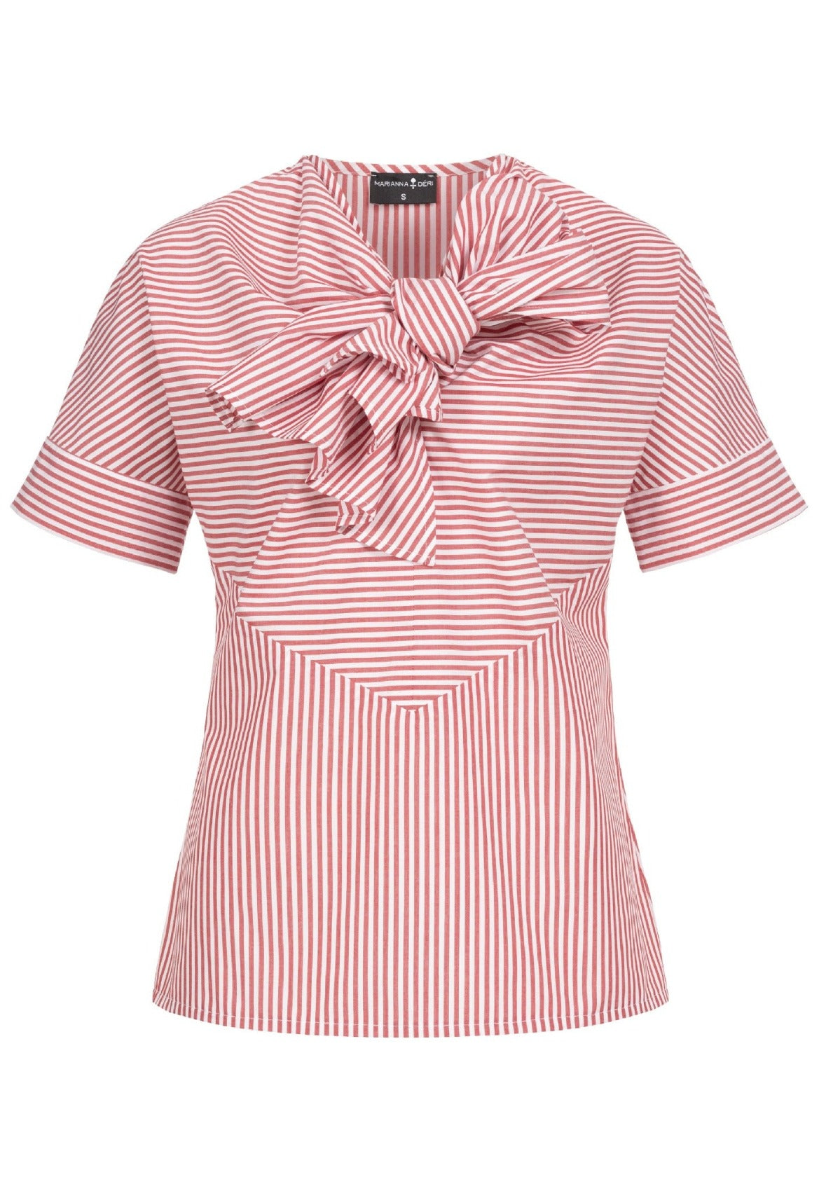 Striped Blouse with Bow – Marianna Déri